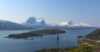 Naturbilde av Kjerringvikstraumen bru og Efjordfjellene